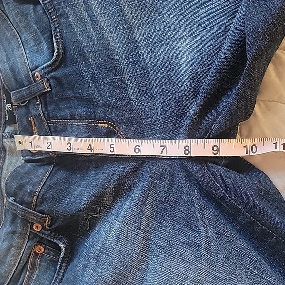 Buffalo Jeans Sz 28. Felow Mid Rise/ Stretch Flare. 29" Long, measures in Photo - Picture 12 of 13